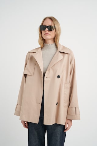 InWear Between-Seasons Coat 'Minona' in Beige: front