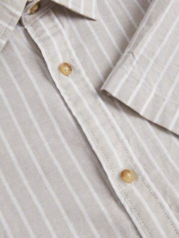 JACK & JONES Regular fit Button Up Shirt 'SUMMER' in Grey