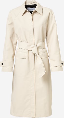 Palton de primăvară-toamnă de la Calvin Klein pe bej: față