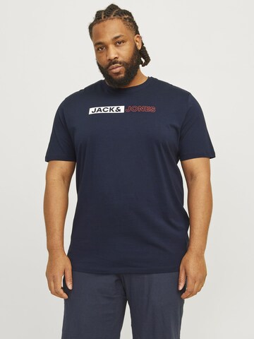 Jack & Jones Plus - Camiseta en azul: frente