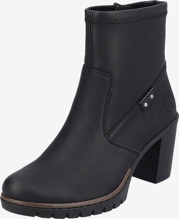 Bottines Rieker en noir : devant