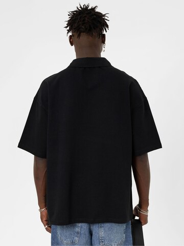 VAMOS CLO Shirt 'Christmas Rose' in Black