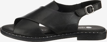 REMONTE Sandały w kolorze czarny