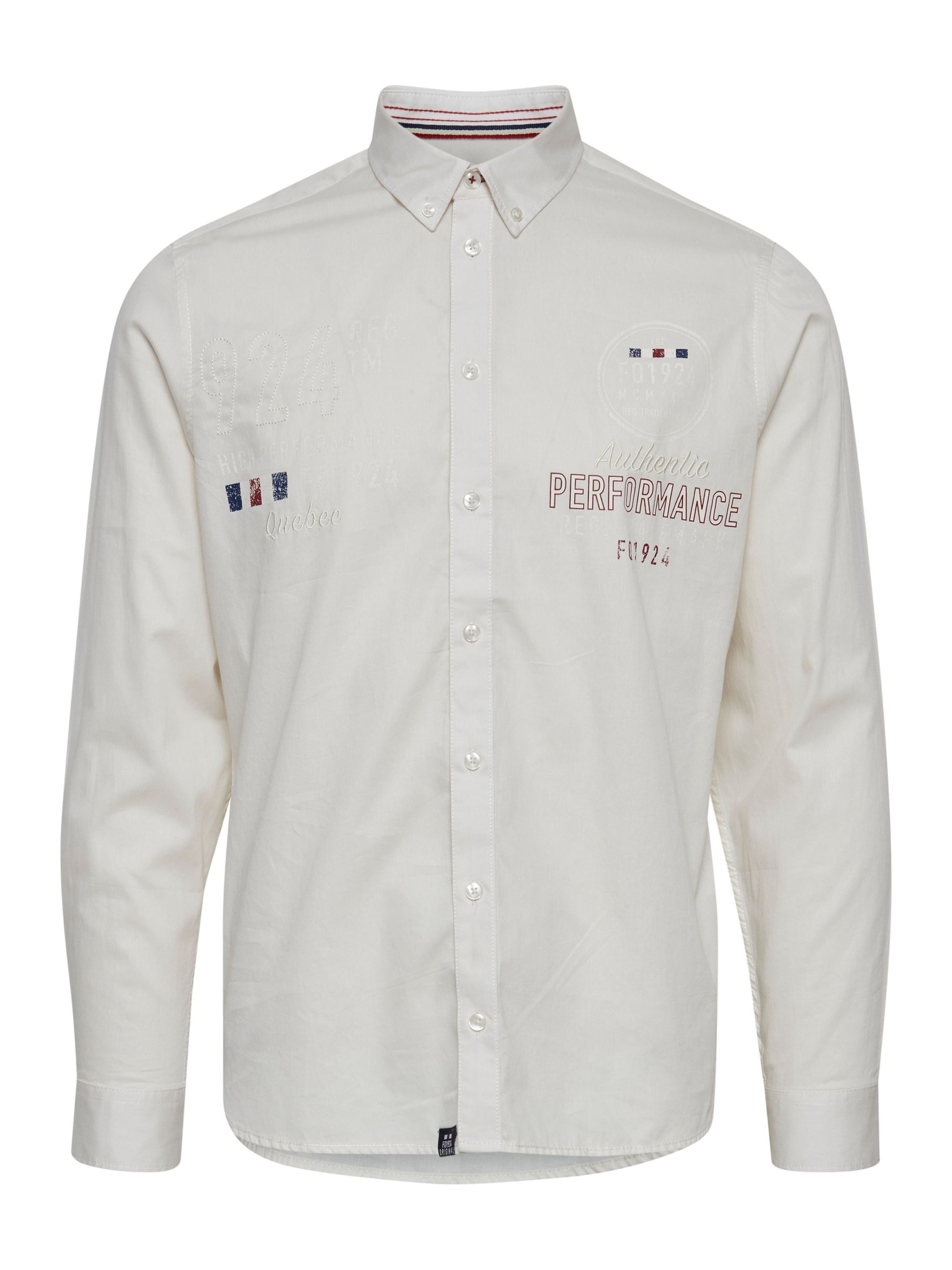 FQ1924 Regular fit Overhemd 'FQHallvard' in Wit: voorkant