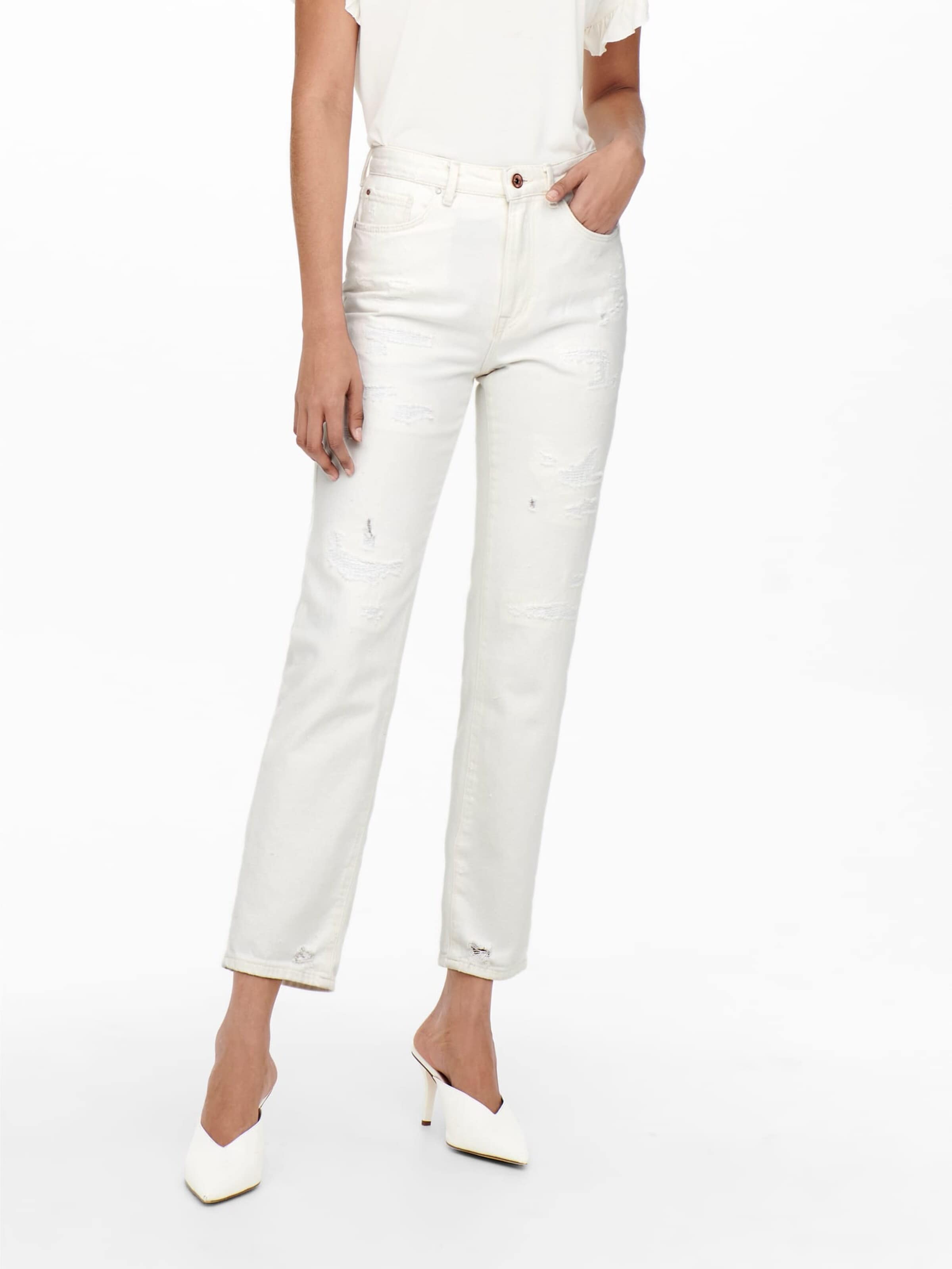 ONLY Baggy Jeans 'Fine' in Beige: front