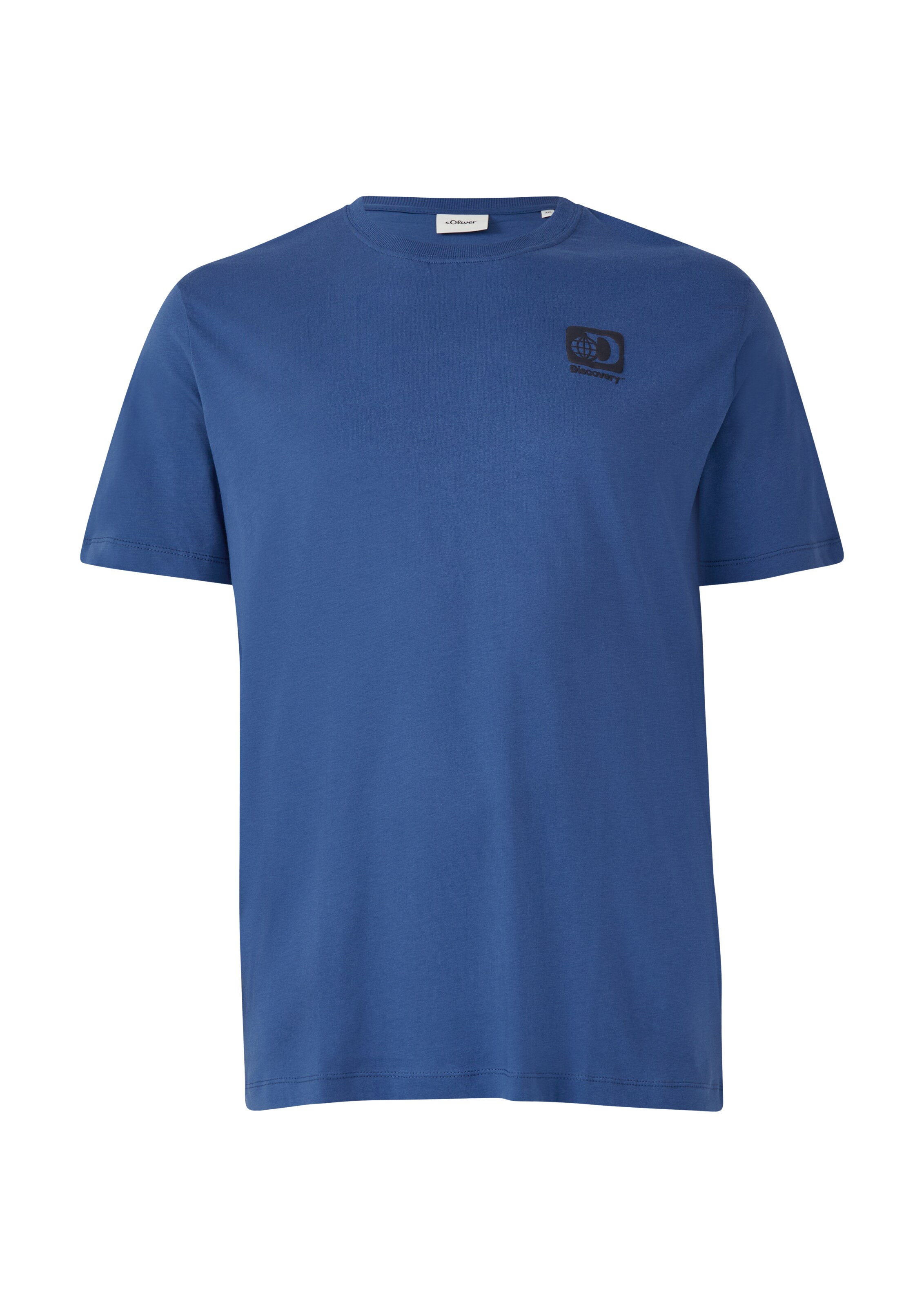 s.Oliver Men Big Sizes Shirt in Blue: front