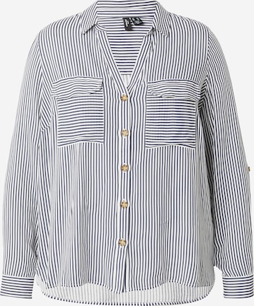 Vero Moda Curve Blouse 'VMBumpy' in Wit: voorkant