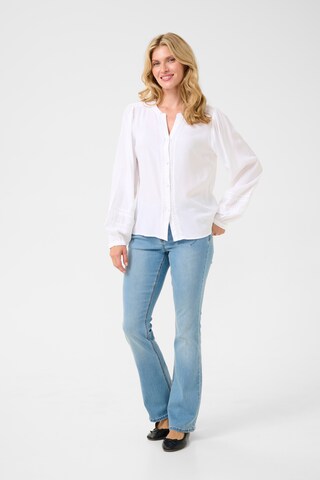 Cream Blouse 'Tiah' in White