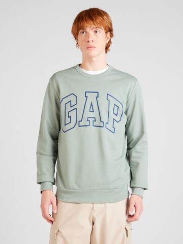 GAP Sweatshirt in Groen: voorkant