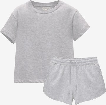 Pull&Bear Joggingpak in Grijs: voorkant