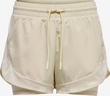 ONLY PLAY Workout Pants 'Jerr' in Beige: front
