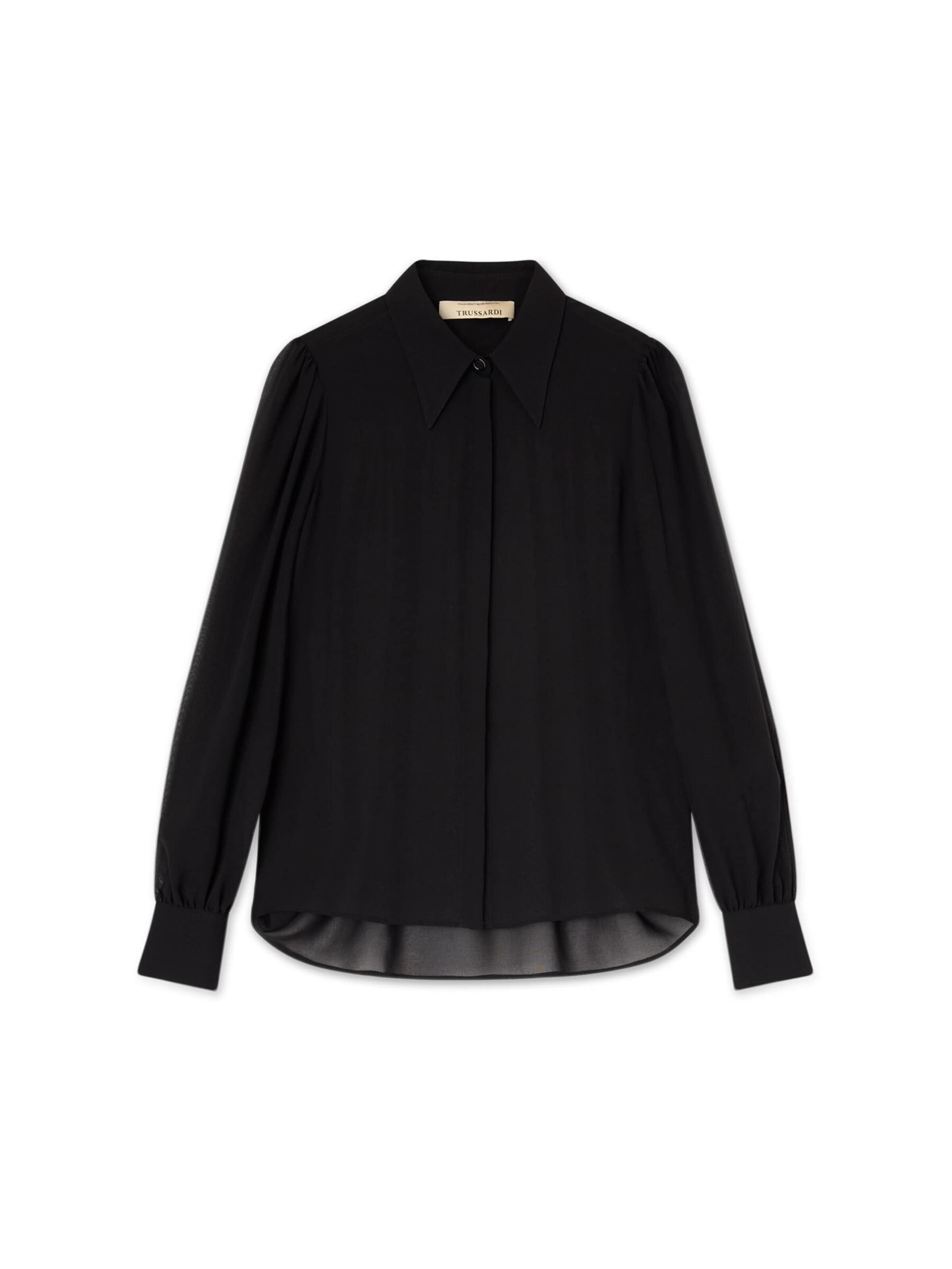 Camicia da donna di Trussardi in nero: frontale
