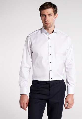 ETERNA Regular fit Business shirt in White: front
