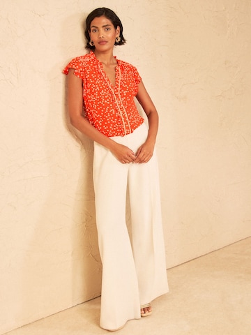 Camicia da donna di love & roses in arancione