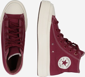 Sneaker alta di CONVERSE in rosso