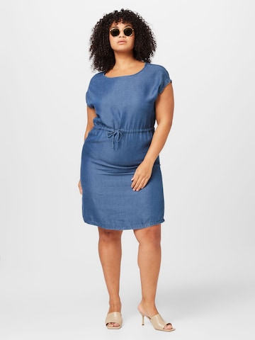 ONLY Curve Kleid 'PEMA' in Blau