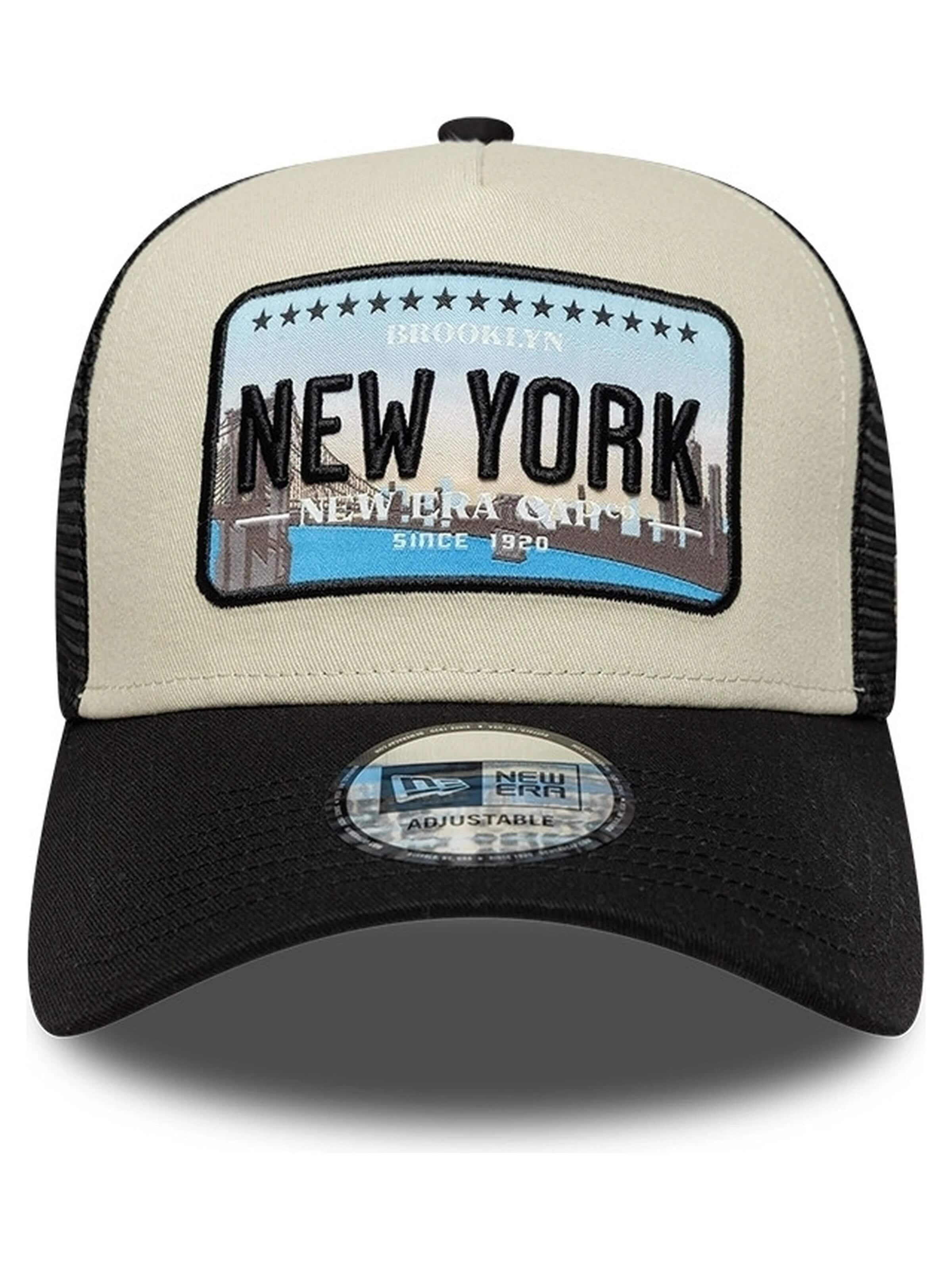 NEW ERAŠilterica 'Gorra new era negra new york license plate trucker cap' - crna boja: prednji dio