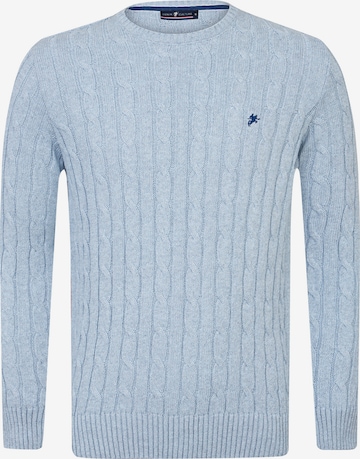 DENIM CULTURE Sweater 'Jeffrey' in Blue: front
