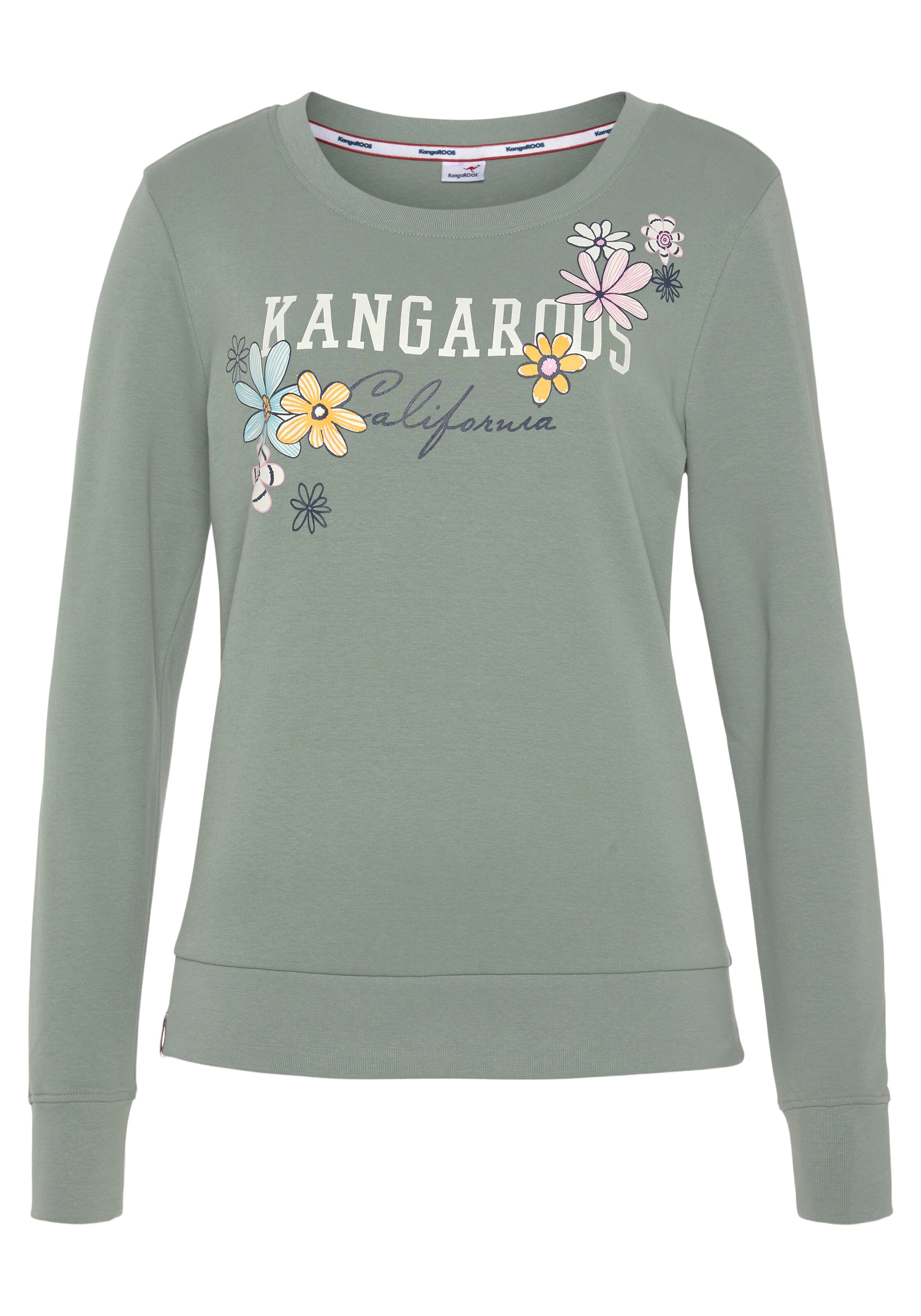 KangaROOS Sweatshirt in Grey: front