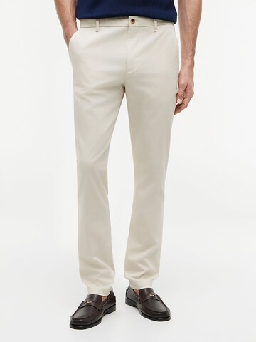 Coupe slim Pantalon chino 'Bleecker' TOMMY HILFIGER en beige : devant