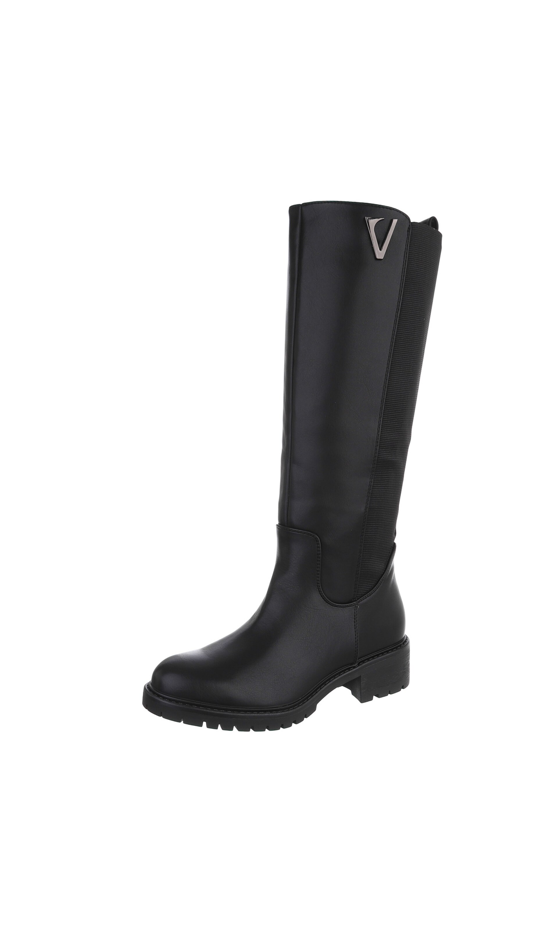 Ital-Design Boots in Black: front