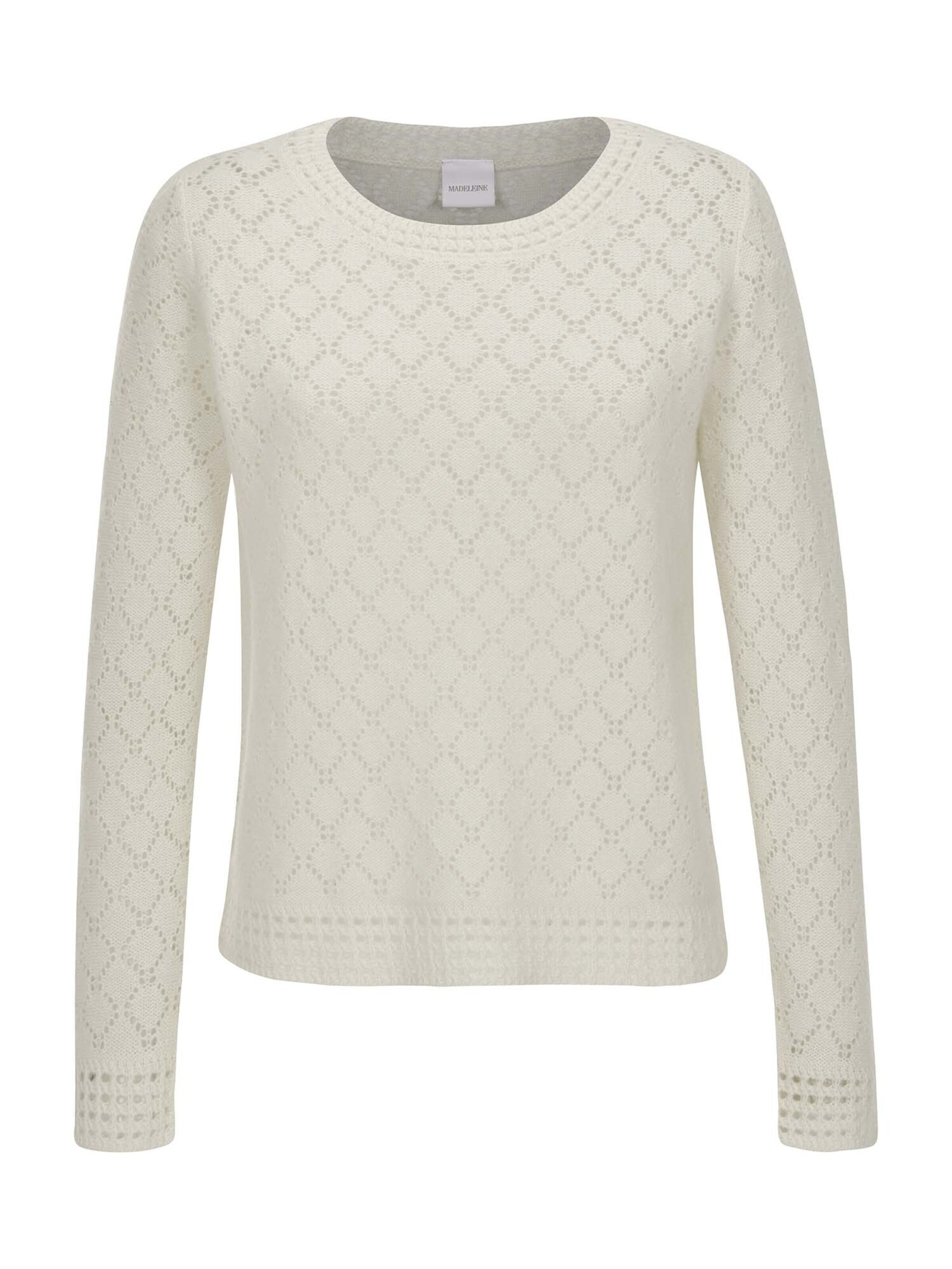 MADELEINE Pullover in Weiß: Vorderseite