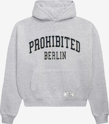 Prohibited - Sudadera en gris: frente
