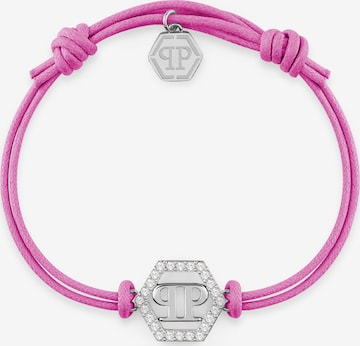 Philipp Plein Jewellery Bracelet 'Linked' in Pink: front