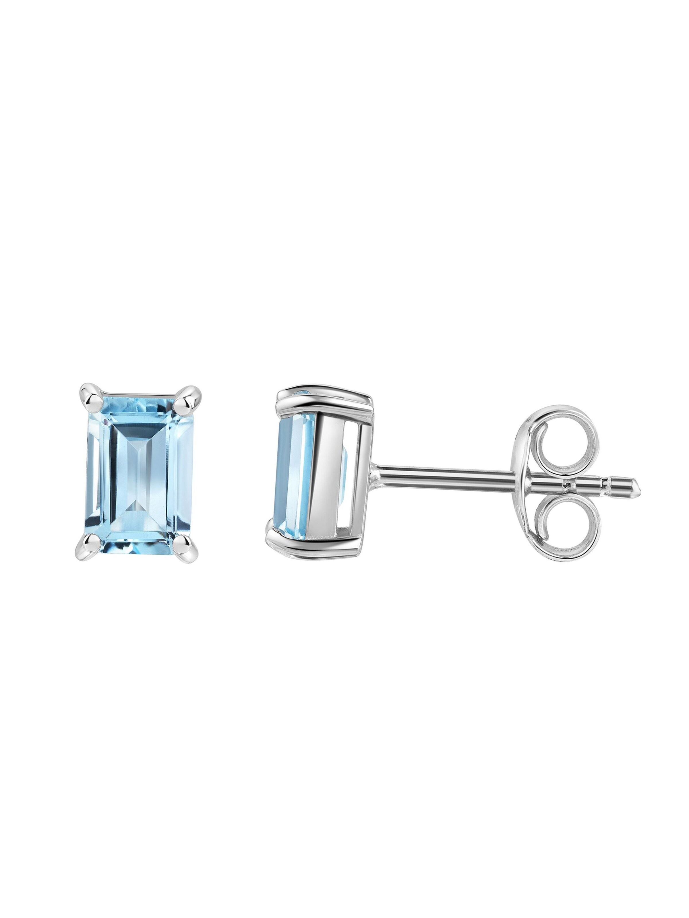 Boucles d'oreilles Zeeme en argent : devant