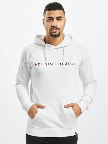 Regular fit Bluză de molton de la Denim Project pe alb: față