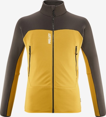 MILLET Athletic Fleece Jacket 'FUSION' in Brown: front