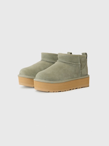 UGG Škornji 'CLASSIC ULTRA MINI' | zelena barva