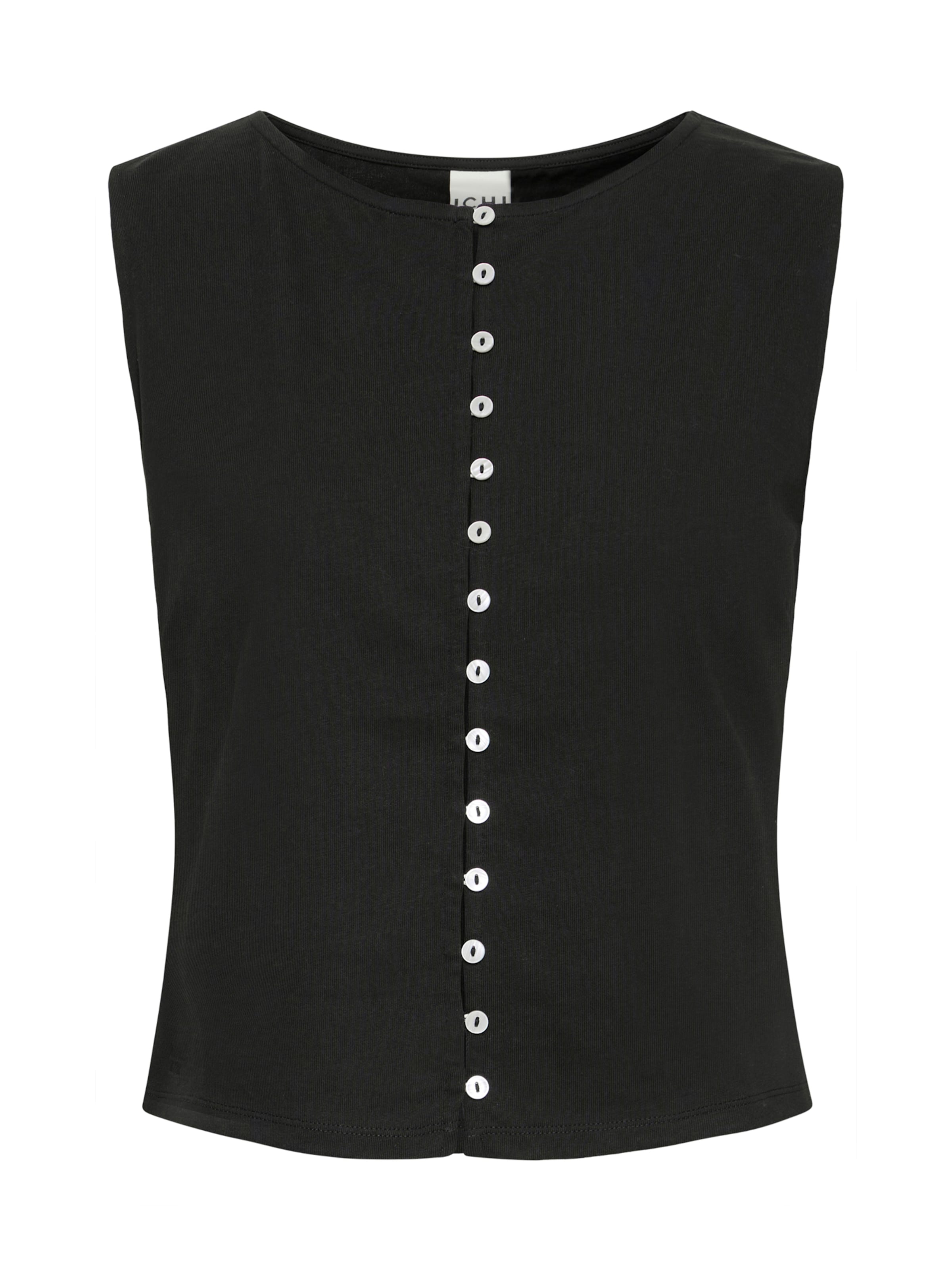 ICHI Top 'ICHSari' in Schwarz: Vorderseite