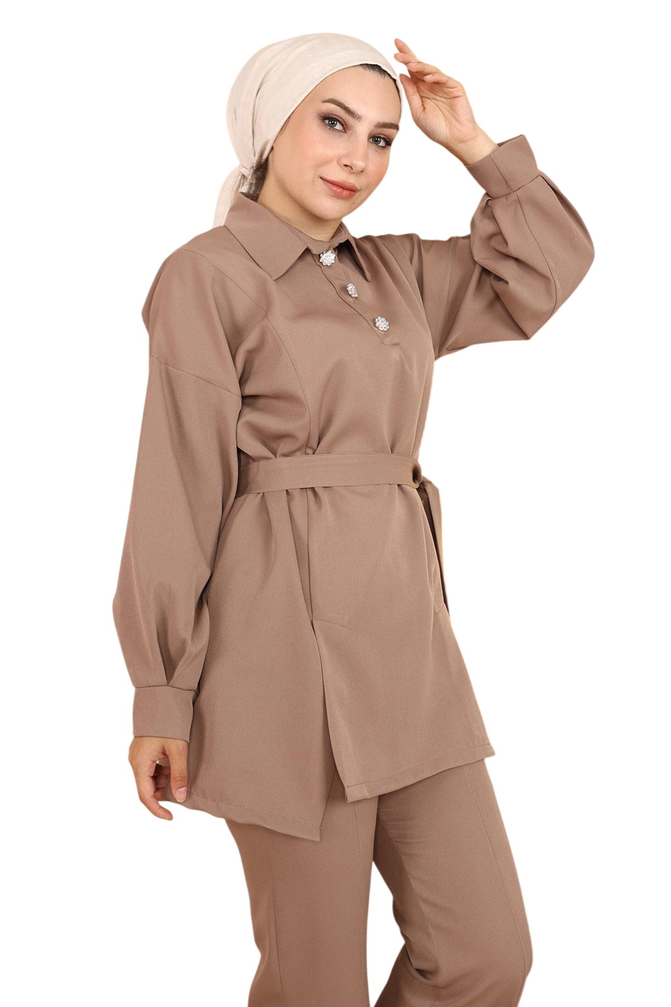 MODAMIHRAM Hosenanzug in Braun