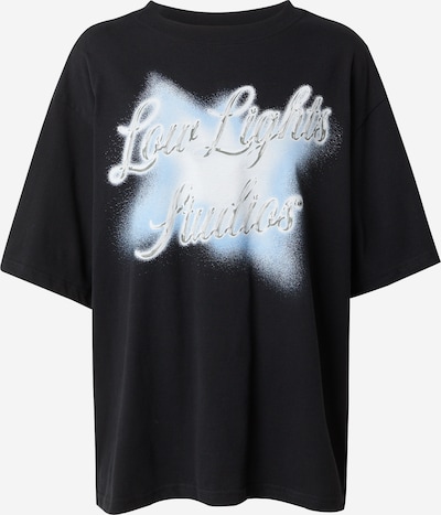 Marškinėliai 'CHROMATIC' iš Low Lights Studios, spalva – šviesiai mėlyna / juoda / sidabrinė, Prekių apžvalga