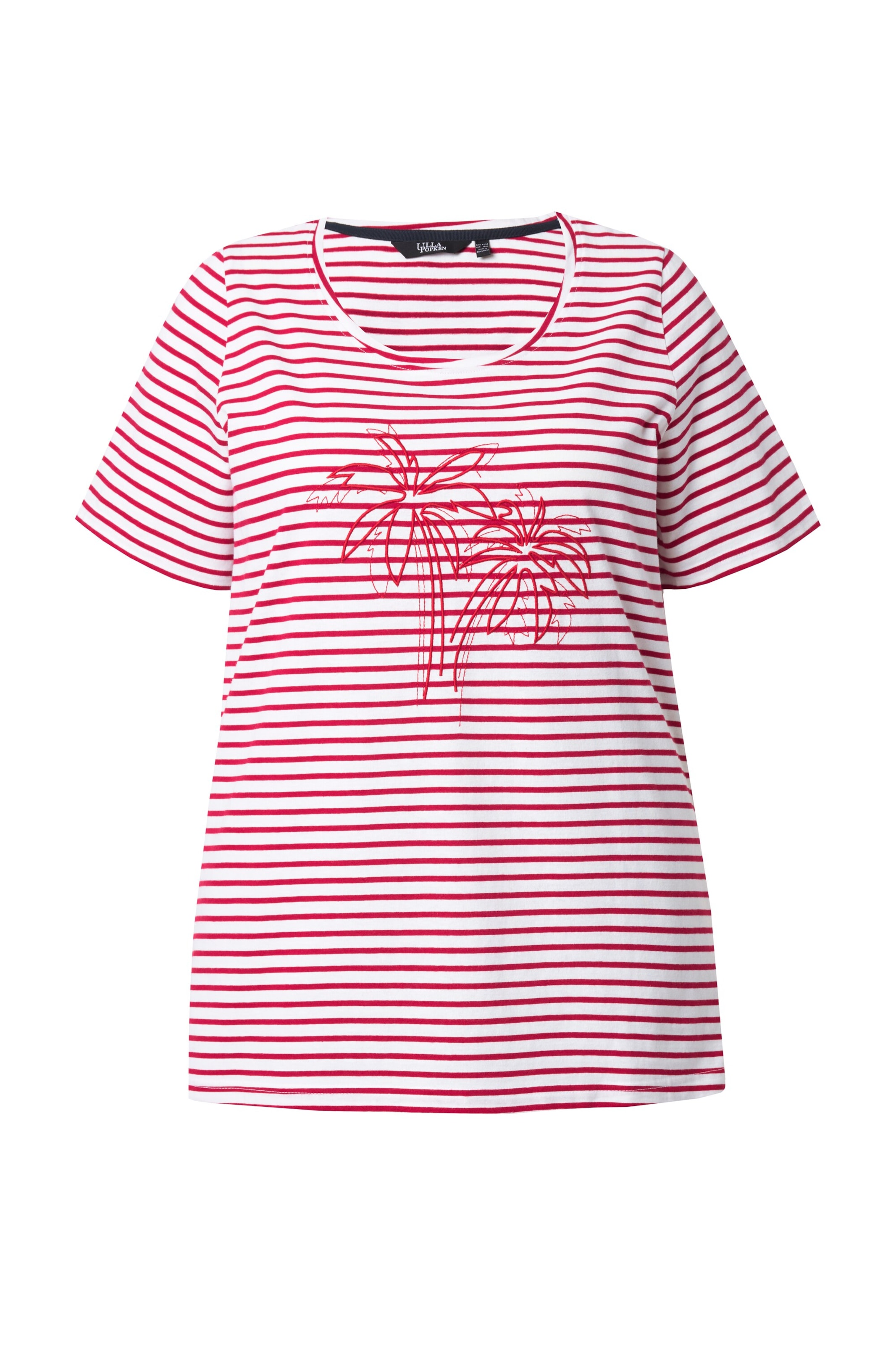 T-shirt Ulla Popken en rouge : devant