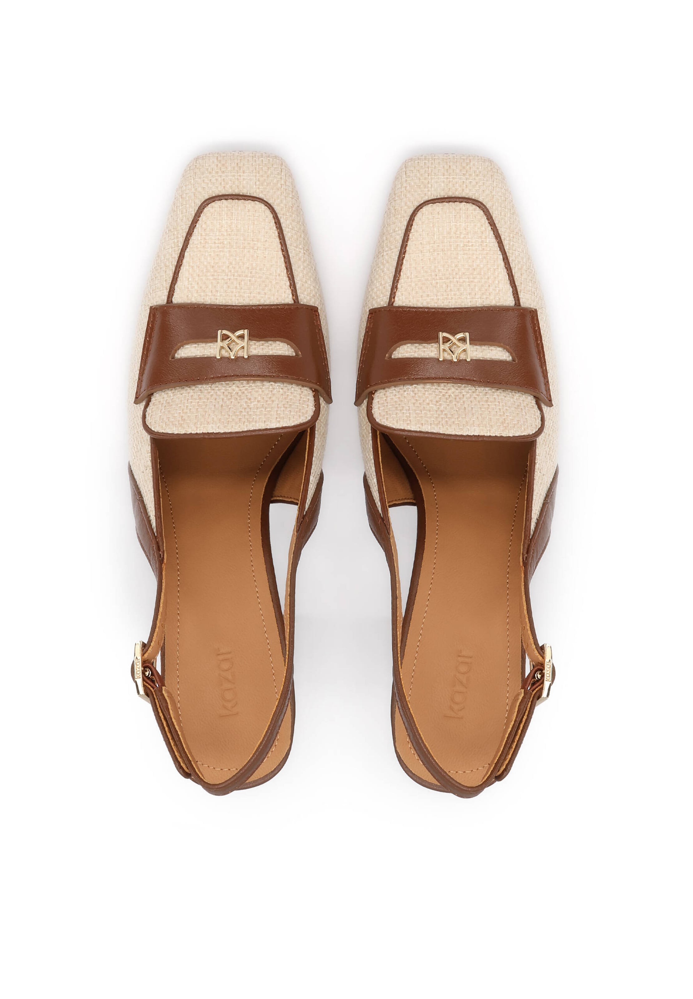 Escarpins à bride arrière Kazar en beige