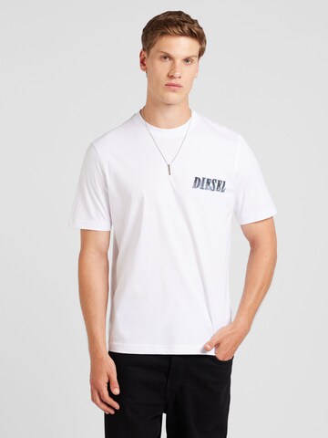 DIESEL T-Shirt 'T-ADJUST-K12' in Weiß: Vorderseite