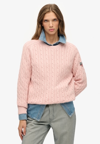 Pull-over Superdry en orange : devant