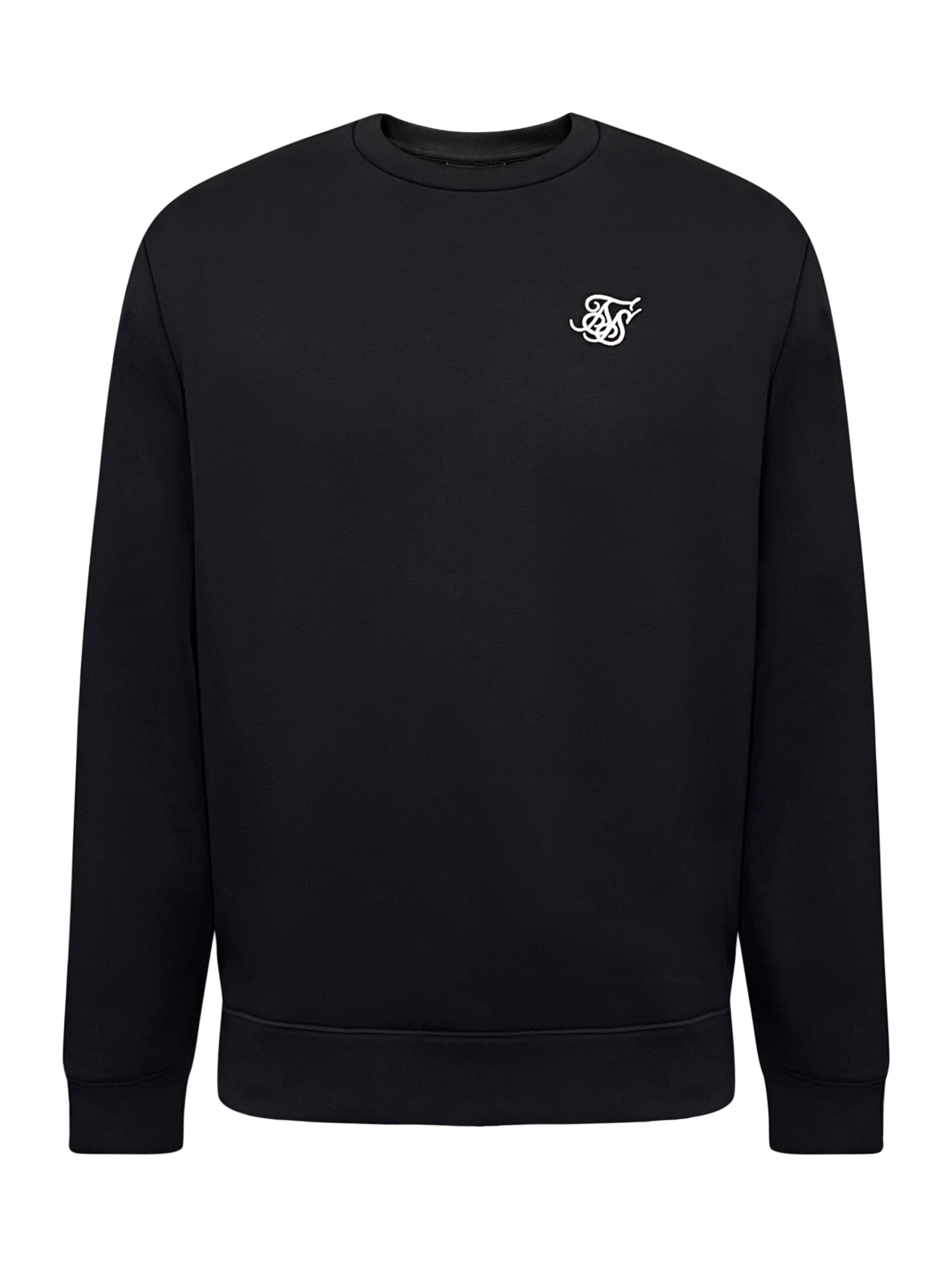 SikSilk Sweatshirt in Schwarz: Vorderseite