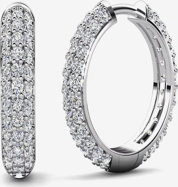 ROUGEMONT Jewellery Earrings 'Funkelnde Creolen Ohrringe Taos' in Silver: front