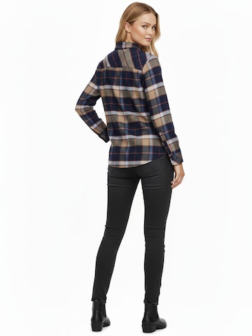 Radwa Bluse 'Radwa Women’s Plaid Flannel' i brun