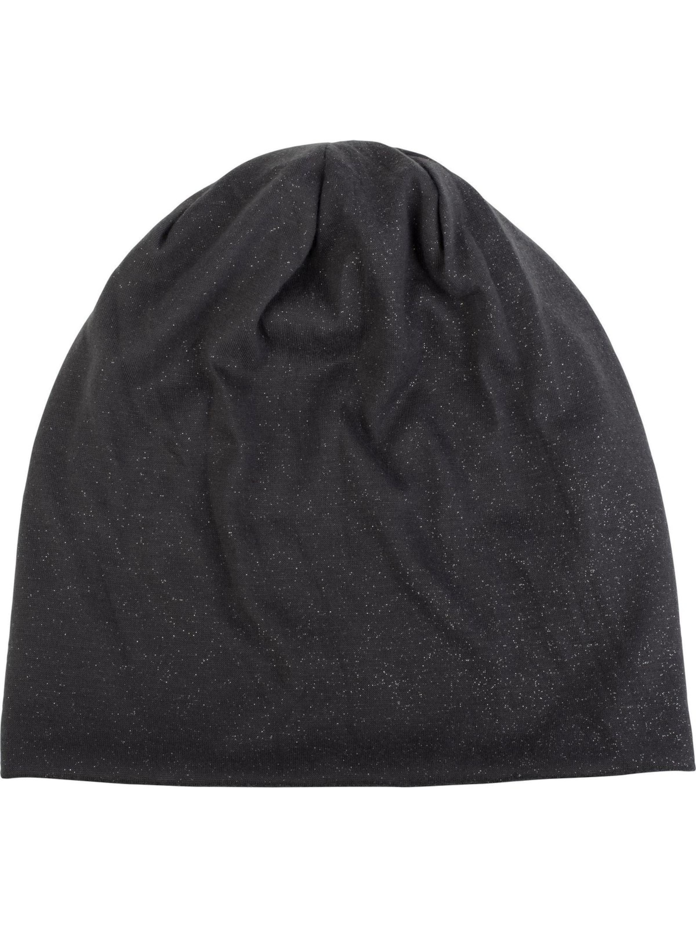 styleBREAKER Mütze 'Beanie mit All Over Glitzer'‌‌ in Grau