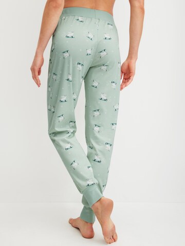 Pantaloncini da pigiama 'Favourites Cats' di CALIDA in verde