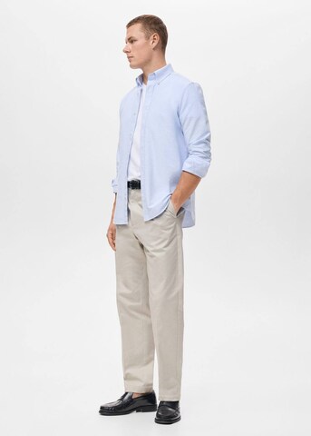MANGO MAN Regular fit Button Up Shirt 'Oxford' in Blue