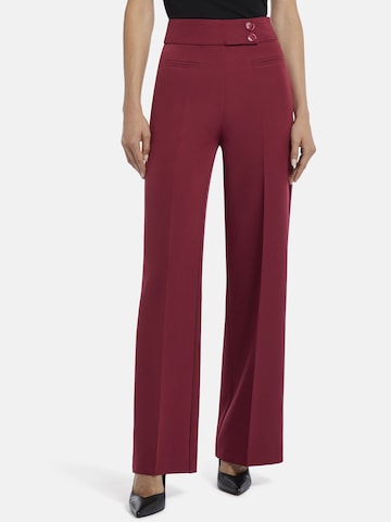 Nicowa Slimfit Pantalon 'COREANA' in Rood: voorkant