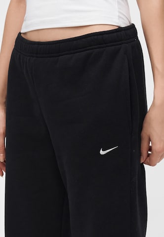 Nike Sportswear Свободный крой Штаны 'STDO FLC' в Черный