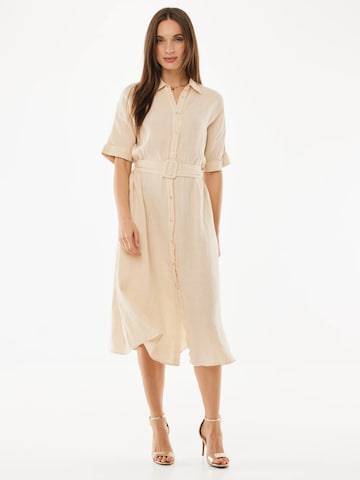 MEXX - Vestido camisero en beige: frente