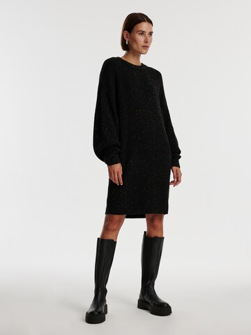 EDITED Knit dress 'Xena' in Black: front