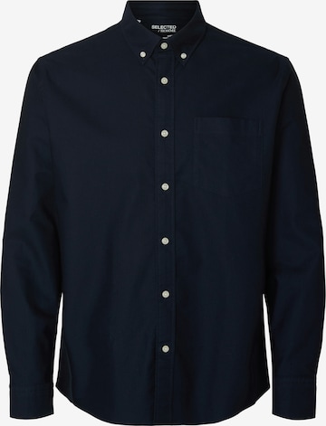 Chemise 'SLHRich' SELECTED en bleu : devant